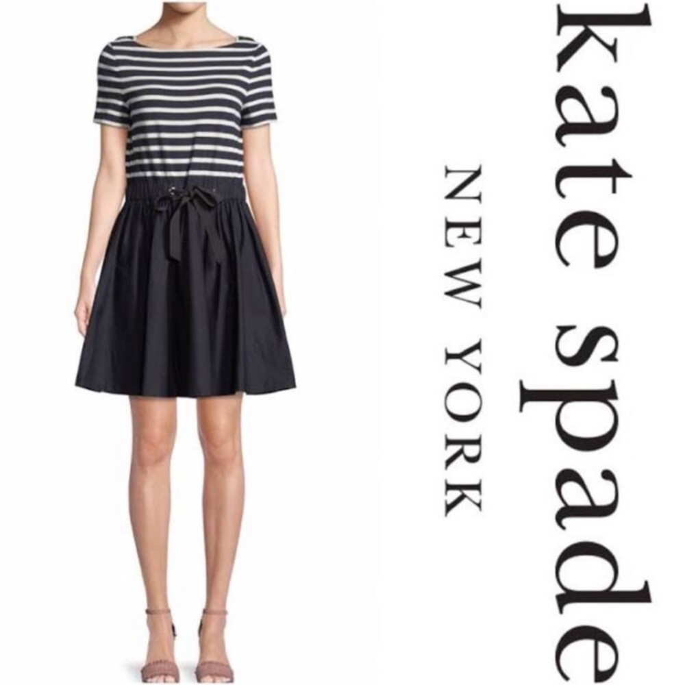 Kate Spade mixed media fit and flare dress XXL